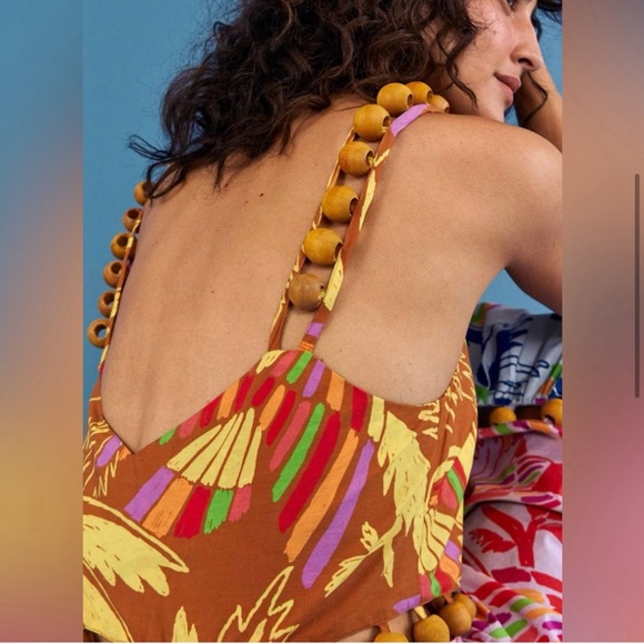 Farm Rio Mixed Colors Bird Balls Dress - Picture 3 of 7